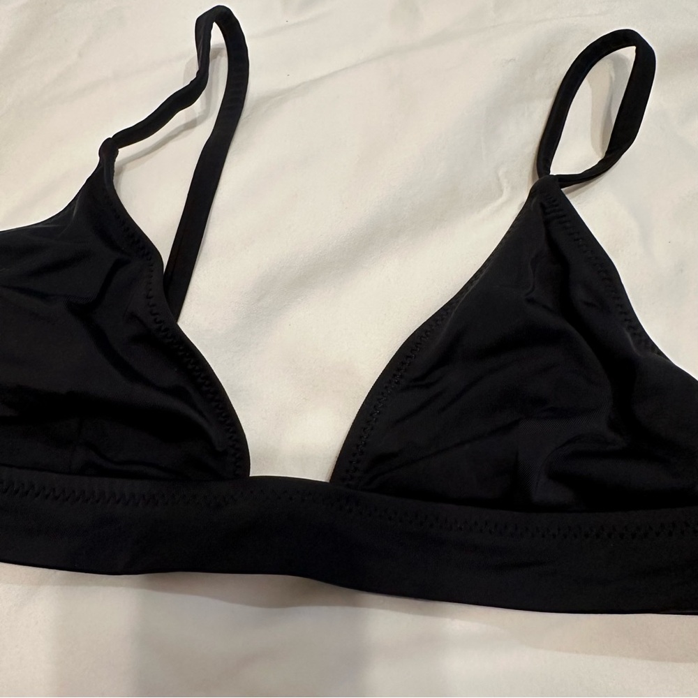 Solid And Striped Bikini Top - image 2